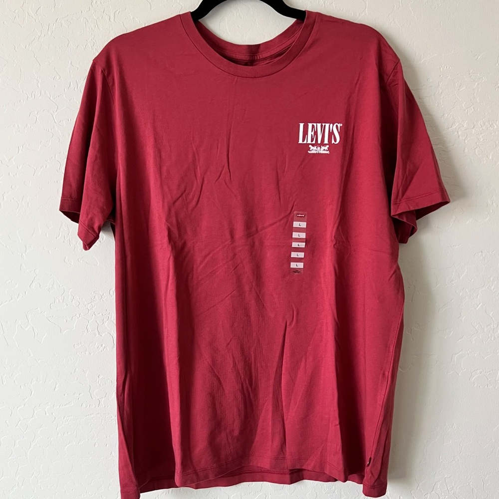 Levi's Men’s Red Short Sleeve Tee - Large